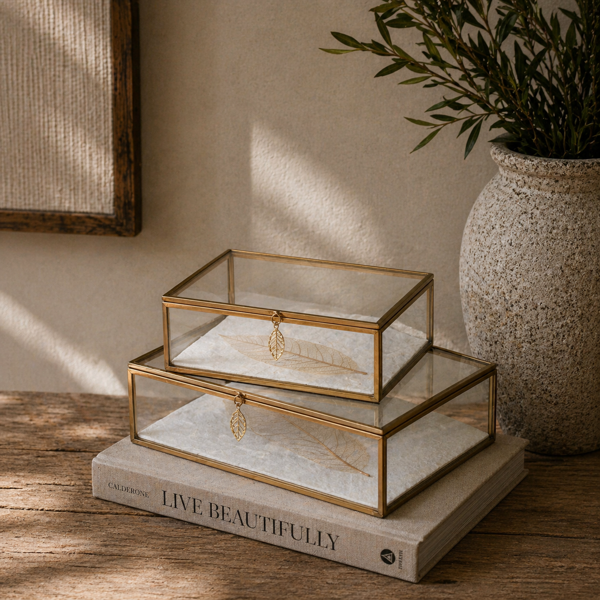 Leaf Glass Box Large