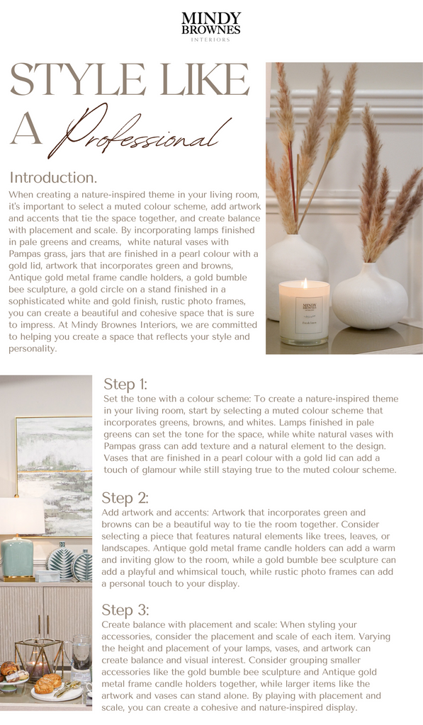 Creating a nature-inspired theme in your living room. - Mindy Brownes ...
