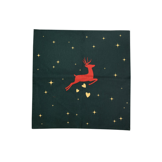 Un ensemble de 4 serviettes de vœux de Noël