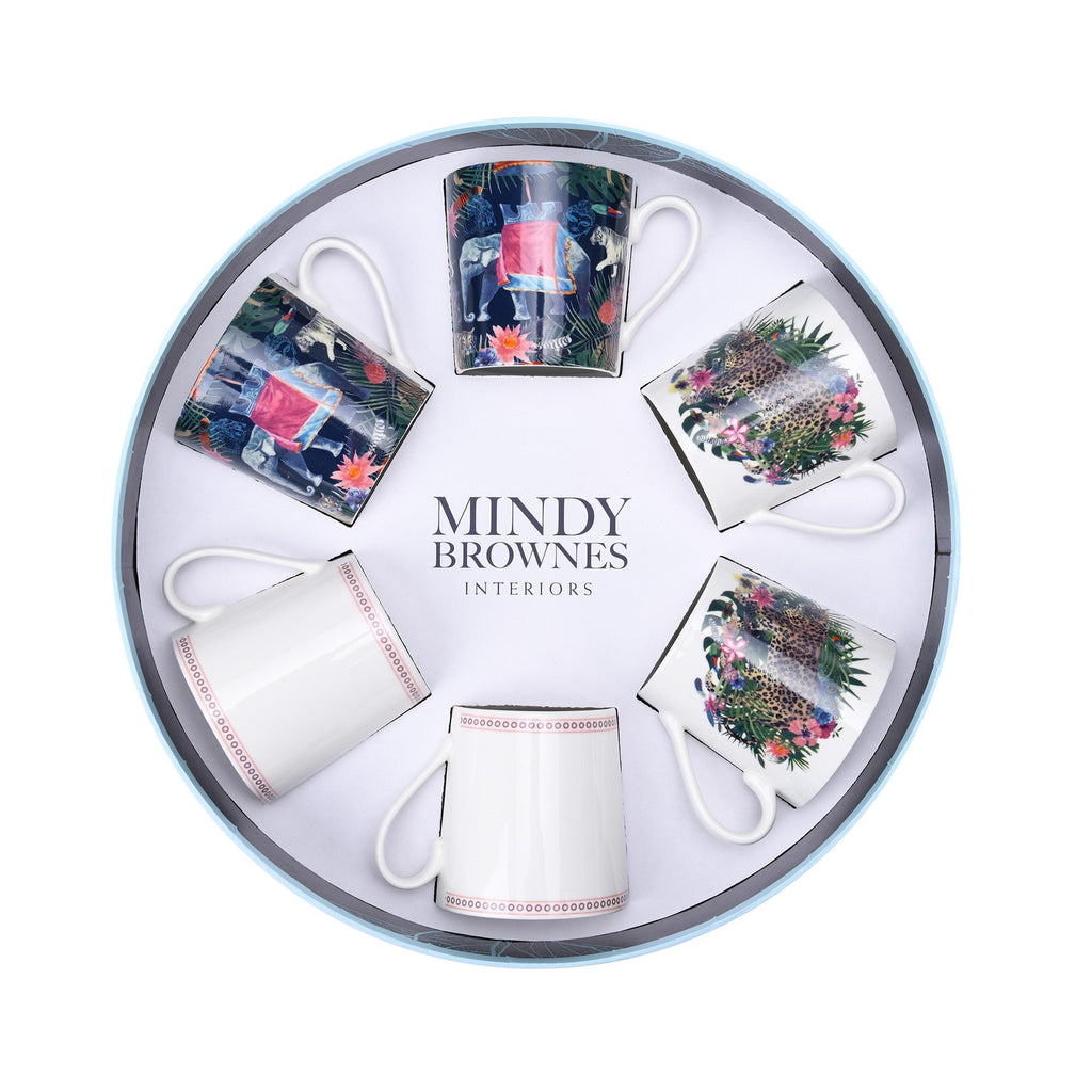 Mindy Brownes Interiors - Jungle Frenzie Cups Set- SHM007